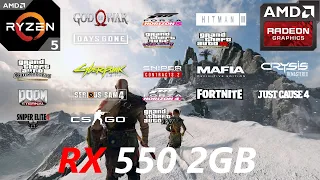 RX 550 2GB Test in 20 Games in 2022