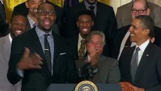 LeBron James was excited to be in the White House.