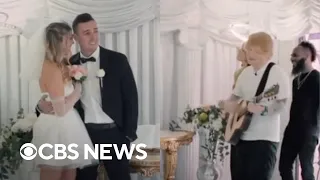 Ed Sheeran crashes Las Vegas wedding, sings for bride and groom