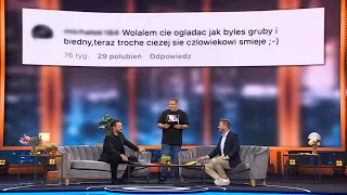 Filip Chajzer śmieje się z hejtu w "Pacześ Show"