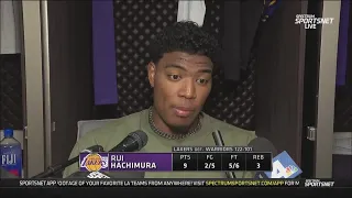 Rui Hachimura Postgame Interview | Los Angeles Lakers crush Golden State Warriors 122-101