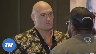 Fury Stares Into Chisora's Soul during Face-Off | Fight Sat 1 PM ET ESPN+