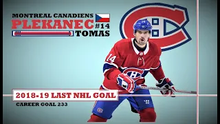 Tomas Plekanec (#14) ● Last NHL Goal 2018-19 Season (HD)