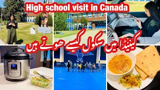 Canadian high school~Babrus ka high school registration day~Simple & yummy khana ready in 15 minutes