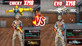 CHICKY XM8 VS Evo XM8 | XM8 BEST SKIN | TOP 1 XM8 #bestxm8