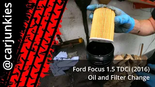 Ford Focus 1.5 TDCi (2016) - Oil and Filter Change