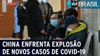 China enfrenta explosão de novos casos de covid-19 | SBT Brasil (28/12/22)