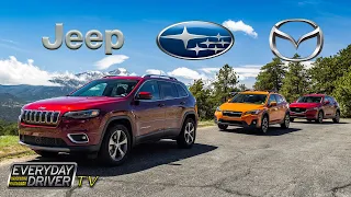 Mazda CX-5, Subaru CrossTrek, Jeep Cherokee - CUV comparison | Everyday Driver TV Season 3