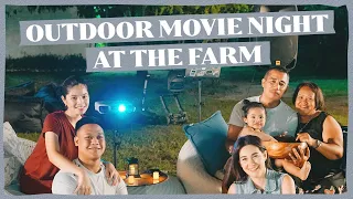 DIY OUTDOOR CINEMA! MOVIE NIGHT AT BEATI FIRMA (Farm Life) | Bea Alonzo