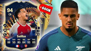 94 TOTS William Saliba is HIM! 🧱 EA FC 24 Player Review