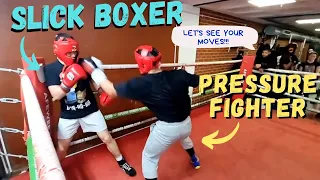 SLICK BOXER vs PRESSURE FIGHTER!!!