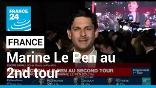 Présidentielle 2022 : "des militants très heureux" au QG de Marine Le Pen, qualifiée au second tour