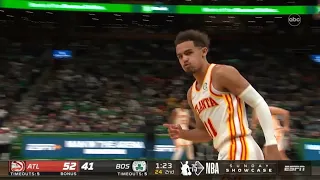 Trae Young silences the crowd with 2K moves and a deep 3 🤫