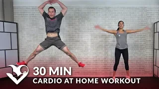 30 Minute Cardio at Home Workout without Equipment - 30 Min HIIT Bodyweight Cardio No Equipment