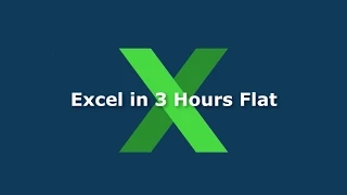 Learn Excel in 3 Hours Flat Course Promo