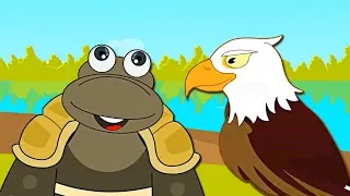 Aesop's Fables | Tortoise And The Eagle | HooplaKidz