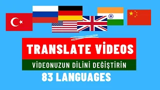 Translate YOUTUBE VIDEO in to ANY LANGUAGE