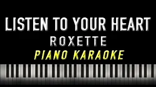 Listen to Your Heart - Roxette (Karaoke / Piano Version)