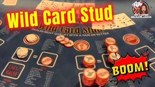 ⭕️ MY CARDS GOT HOT! Wild Card Stud with @pitbullpoker42 #poker #casino #beyondblackjack