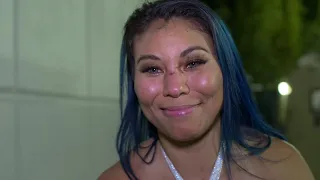 Mia Yim’s reaction to her gruesome Ladder Match against Io Shirai