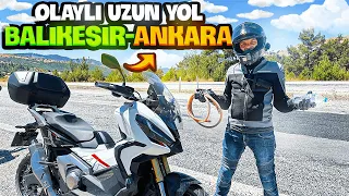 Lastik Patladı, benzin bitti, Kaybolduk | Honda xadv 750 ile Uzun yol Motovlog | Kolaçan