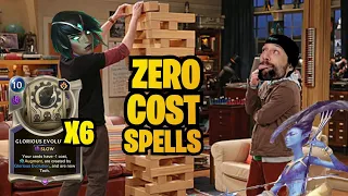 THE ULTIMATE GLORIOUS EVOLUTION! Stacking ZERO COST spells | Legends of Runeterra