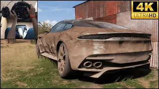 Rebuilding Aston Martin DBS Superleggera | Forza Horizon 5 | Logitech G29 Gameplay | 4K UltraHD