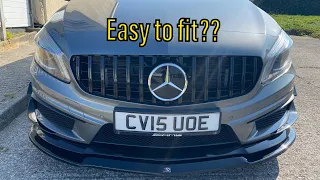 A45 AMG GT R Grille (panamericana) easy to fit?? (Episode 14)