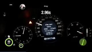 W211 om648 456HP/890Nm acceleration 100-200 by Dragy