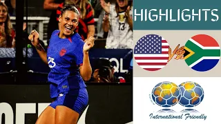 🇺🇸 USWNT vs South Africa 🇿🇦 Women's Friendlies Highlights