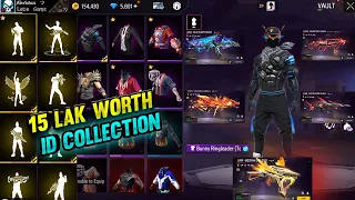 🙆15 Years Old Boy 15 Laks Worth Id Collection🫡11 Evo Guns Full Max | Free Fire India