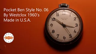 WatchSounds - Pocket Ben Style No. 6 by Westclox Vintage 1960's Pocket Watch Audio Sound Recording.