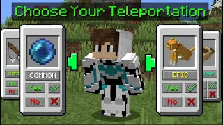 I Used Every Single Glitch To TELEPORT In Survival Minecraft...