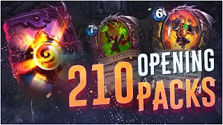 Opening packs (210 бустеров) Hearthstone Натиск Драконов