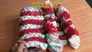 how to make simple doormat | पायदान | doormat making ideas at home | waste clothes reuse ideas diy