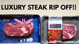 LUXURY STEAK ALDI Vs TESCO BUT ONE IS RIPPING US OFF!!