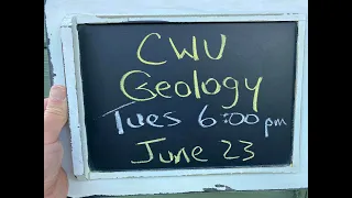 ‘Nick From Home’ Livestream #71 - CWU Geology