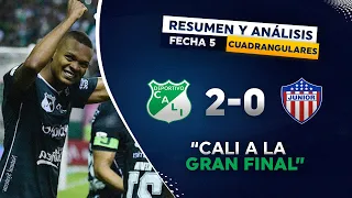 Cali Vs Junior (2-0) | RESUMEN GOLES Y ANÁLISIS | Cuadrangulares Liga Betplay 2021