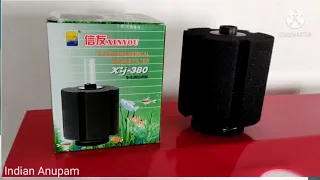 aquarium sponge filter xy 380 unboxing & full review & benefits of aquarium sponge filter