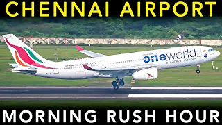CHENNAI AIRPORT - Plane Spotting | Takeoff & Landing - Morning RUSH HOUR