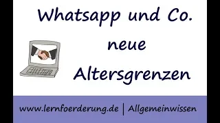 Whatsapp und Co. - ab diesem Alter sind sie erlaubt