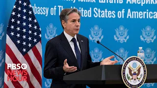WATCH LIVE: Secretary Blinken gives remarks on tensions between the U.S. and Russia over Ukraine