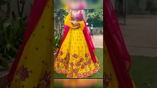 haldi yellow lehenga suit design  #ytshorts #viral #amazingstyle