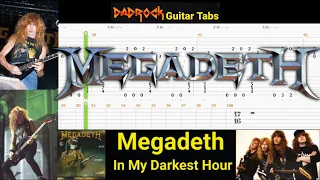 In My Darkest Hour - Megadeth - Guitar + Bass TABS Lesson