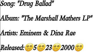 Eminem - Drug Ballad (Lyrics)*EXPLICIT