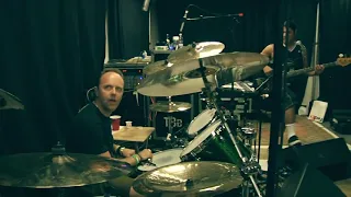 Lars Ulrich argues with Rob Trujillo