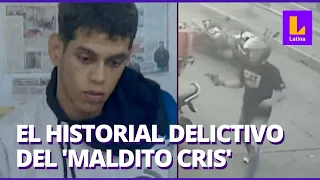 'Maldito Cris': el historial delictivo de este delincuente que fue abatido por la Policía