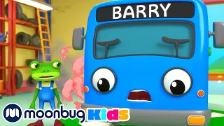 Robot Mechanicals Save Barry The Blue Bus | Gecko's Garage | Robot Cartoons for Kids | Moonbug Kids