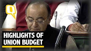 The Quint: 10 Key Highlights of Union Budget 2017