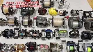 Video 768 | Lô Máy Câu Ngang Nhật Bãi | Giá Chỉ Từ 250K | Lure , Hột Vịt , Shimano | Thành Công 6/8